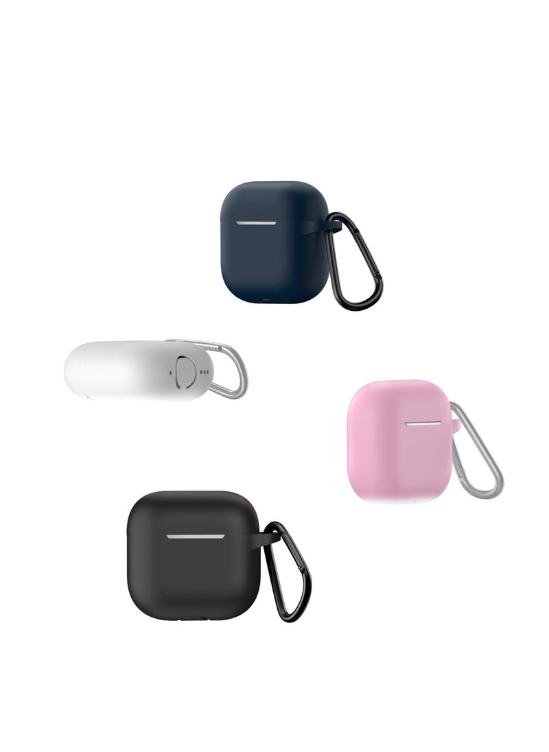 GREEN LION Berlin series Silicone Case for AirPods 4 / Shock Absorbent / 360° Full Protection / Washable Material / Portable Metal Carabiner / Skin Friendly Silicone - Pink  - Image 5