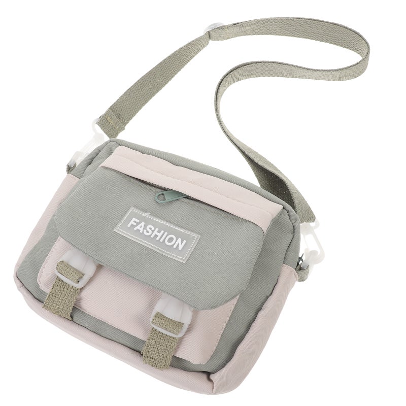 2 pcs Canvas Shoulder Bag Multi-function Storage Pouch Fashion Messenger Bag - Image 5