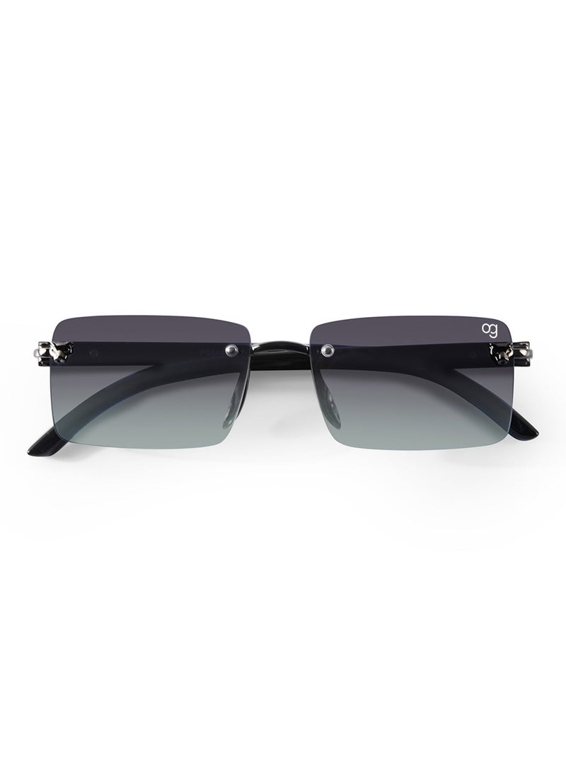 Woggles Rimless Rectangle Sunglasses |Men &Women|100% UV Protection - Image 4