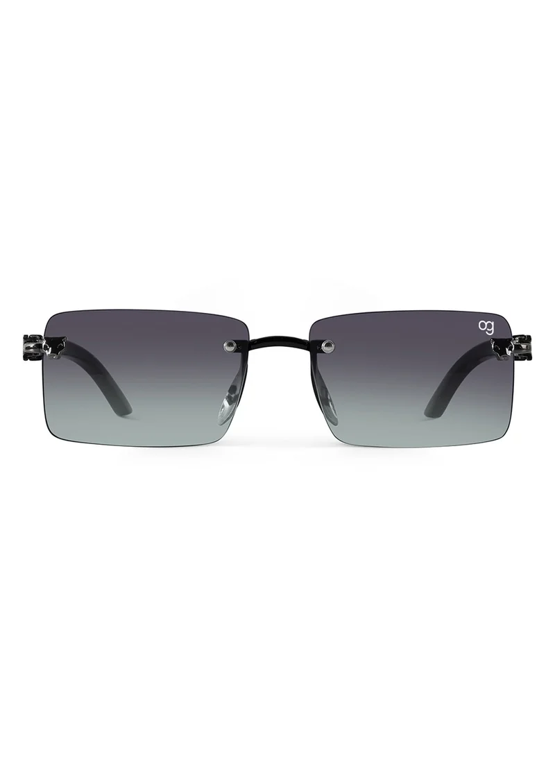 Woggles  Rimless Rectangle Sunglasses |Men &Women|100% UV Protection  | Best Price UAE