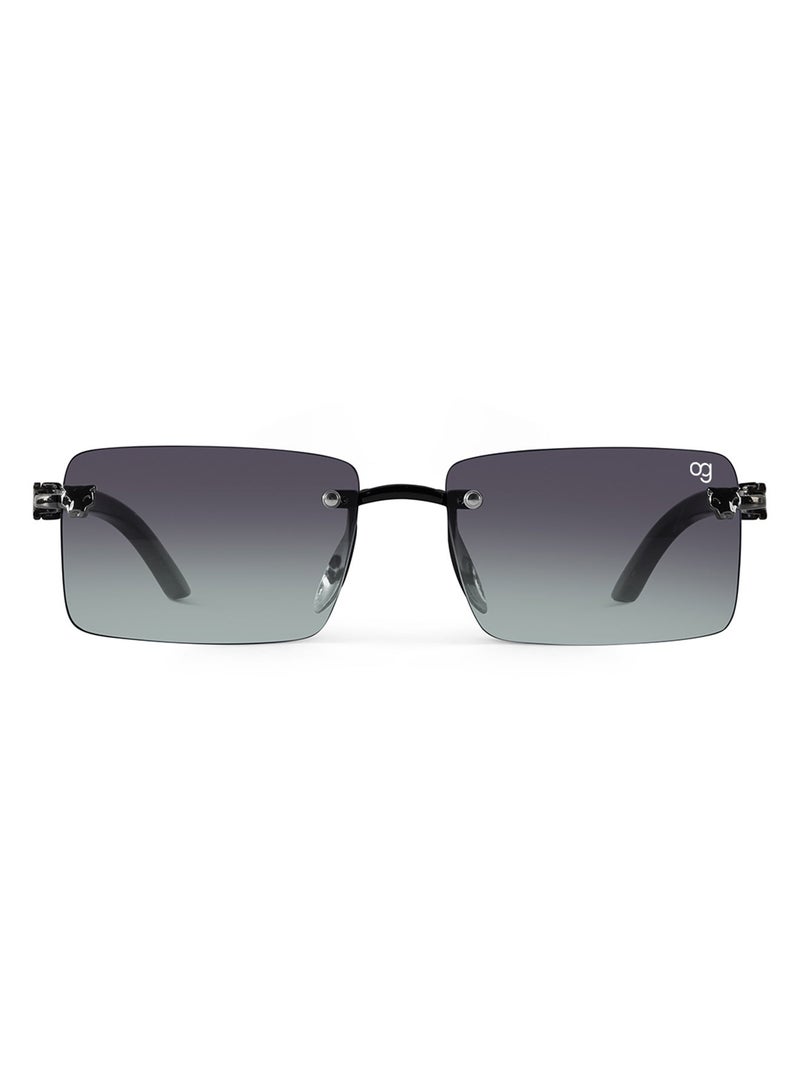 Woggles Rimless Rectangle Sunglasses |Men &Women|100% UV Protection - Image 5
