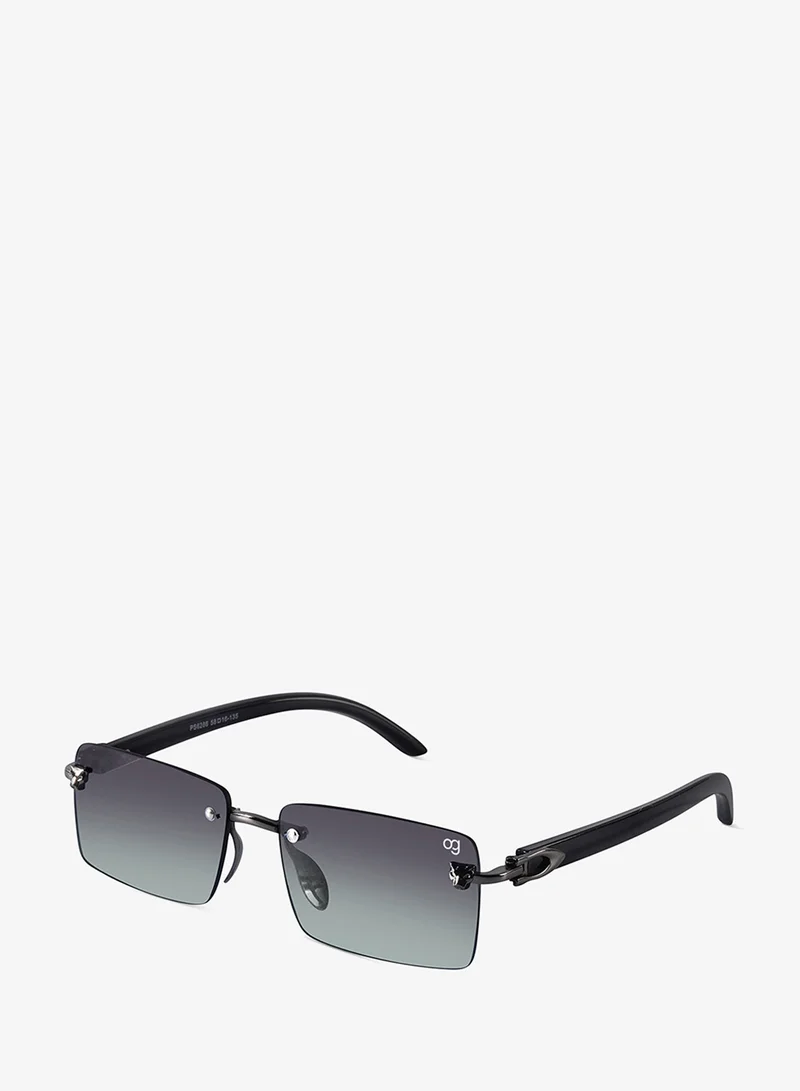 Woggles Rimless Rectangle Sunglasses |Men &Women|100% UV Protection