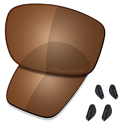 SAUCER Premium Replacement Lenses & Rubber Kits for Oakley Valve New 2014 OO9236 | Valve New 2014 Low Bridge Fit OO9243 Sunglasses High Defense - Amber Brown Polarized - Image 1