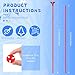 ywmigl 50 Pieces Plastic Balloon Sticks 13 inch Reusable Balloon Holder and Cup for Birthday Graduation Prom Wedding Anniversary Party Decoration Supplies Red - Image 4