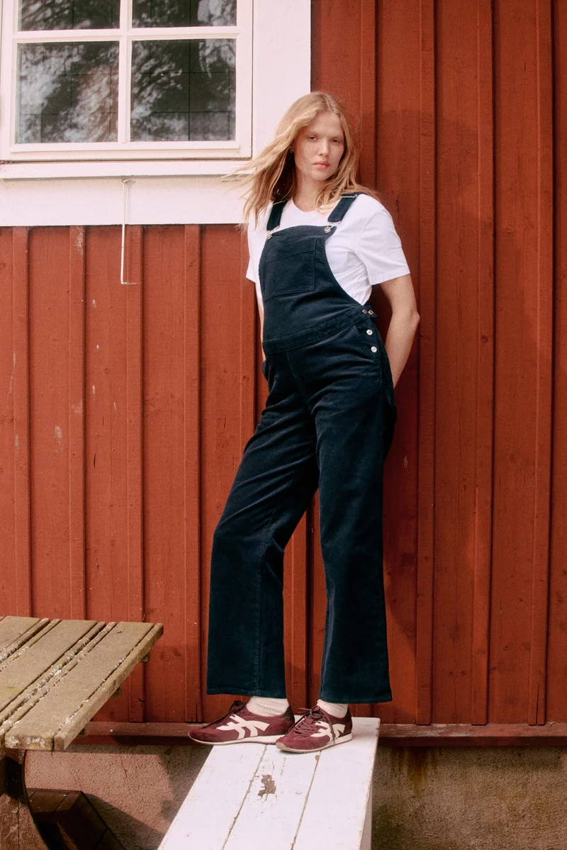 H&M  MAMA Before & After Corduroy dungarees for Women | Best Price UAE