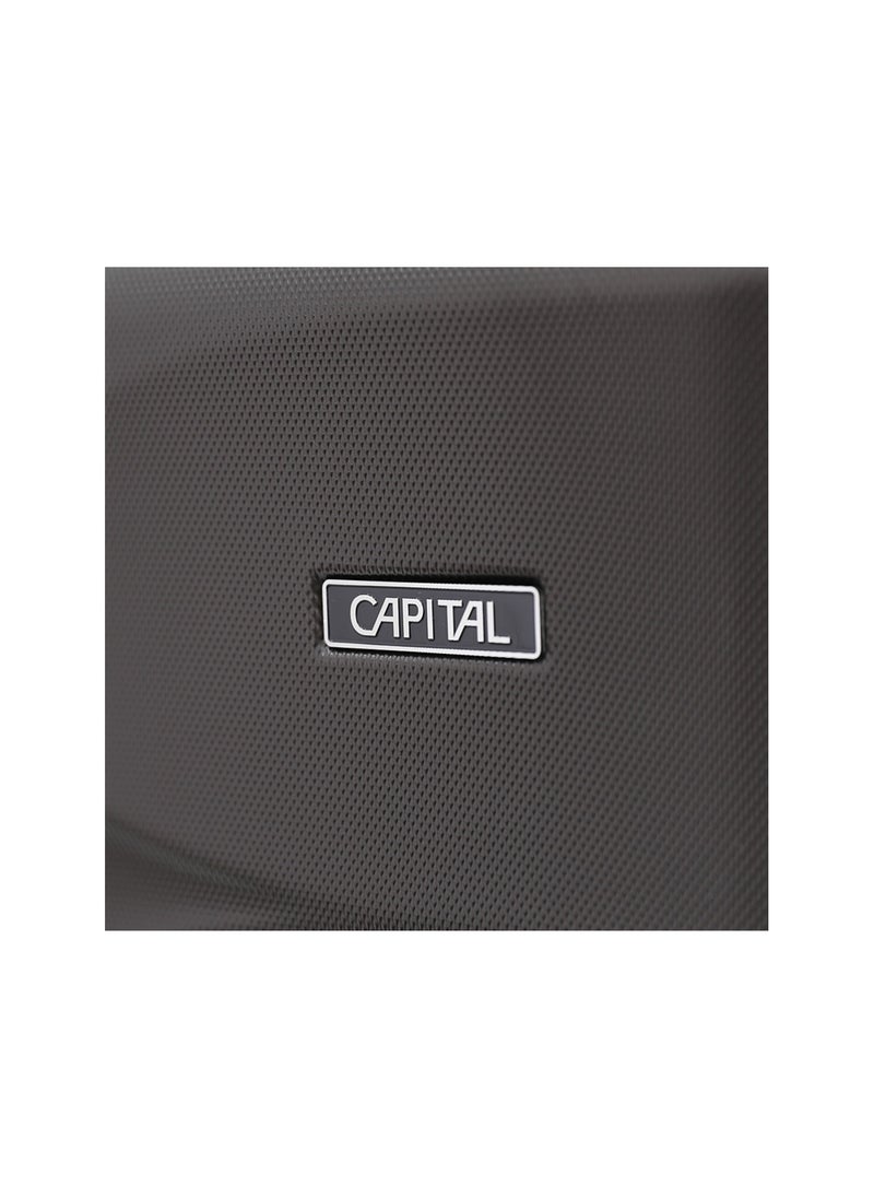 CAPITAL Hardside Luggage Trolley Bag 3 Pieces Set,Grey (S-20",M-24",L-28")  - Image 3