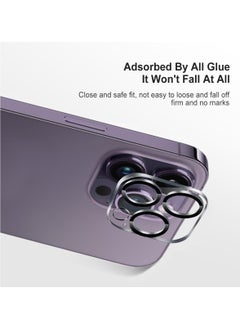 PRIMEEIGHT [3PCS] iPhone 14 Pro and 14 Pro Max camera Lens Protector Ultra Thin 9H Hardness Tempered Glass Easy to Install HD Clear Camera Lens Protector  - Image 5