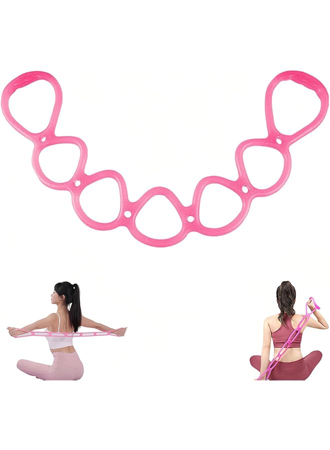 7-Ring Resistance Band Set – Adjustable Exercise Bands for Full Body Workouts, Yoga, Physical Therapy – 7-Level Stretch Bands for Home Gym, Arms, Legs, Shoulders, Strength Training (Medium: 12-14 lbs)