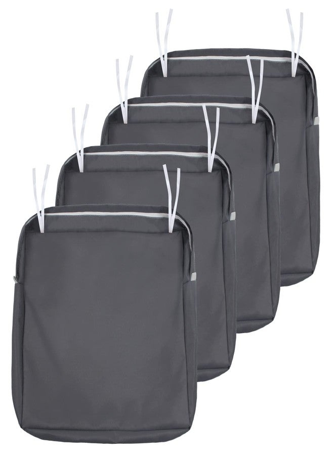 NettyPro أغطية وسائد خارجية من نيتي برو، عبوة من 4 قطع، مقاومة للماء والأشعة فوق البنفسجية، غطاء وسادة مقعد كرسي الفناء (عرض 20 بوصة × عمق 18 بوصة × سمك 4 بوصات (عبوة من 4 قطع)) - Image 1