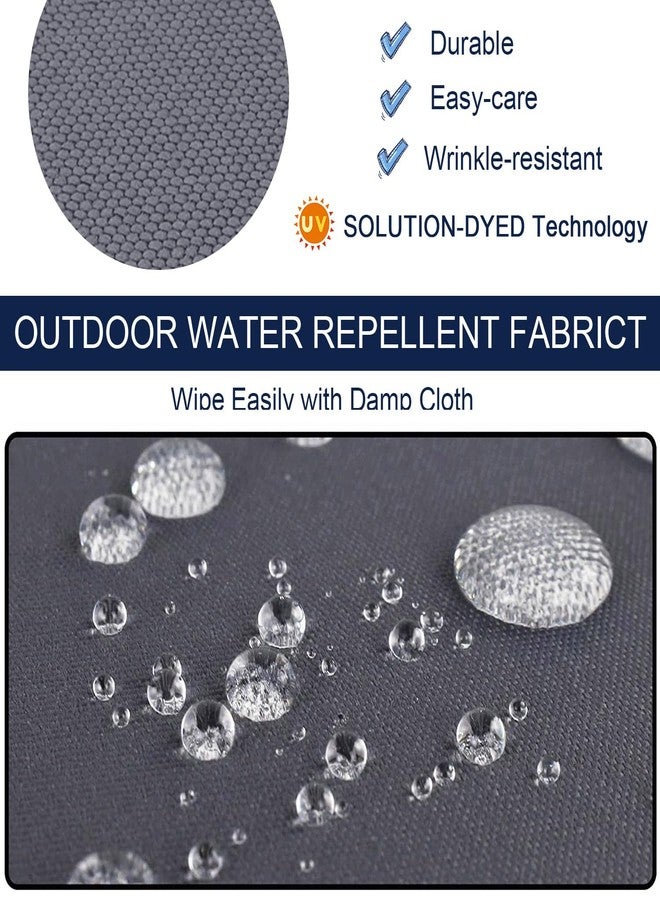 NettyPro أغطية وسائد خارجية من نيتي برو، عبوة من 4 قطع، مقاومة للماء والأشعة فوق البنفسجية، غطاء وسادة مقعد كرسي الفناء (عرض 20 بوصة × عمق 18 بوصة × سمك 4 بوصات (عبوة من 4 قطع)) - Image 2