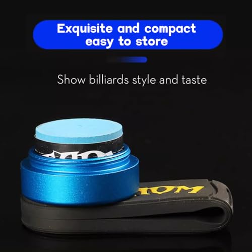 YEUEK TAOM Pool Chalk Holder Round Shaped Practical Tool Billiards Accessories Magnetic Mini Chalk Tip Case Container Round Box Billiards - Image 4