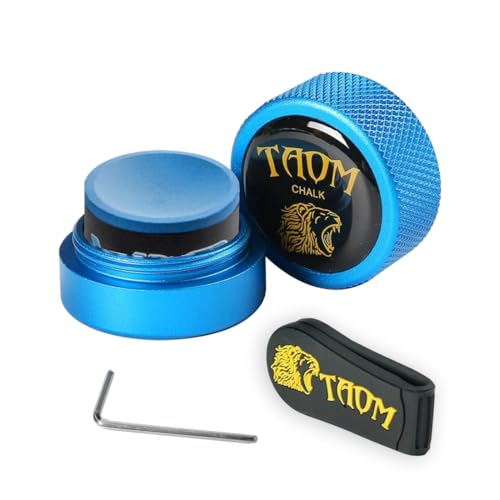 YEUEK TAOM Pool Chalk Holder Round Shaped Practical Tool Billiards Accessories Magnetic Mini Chalk Tip Case Container Round Box Billiards - Image 1