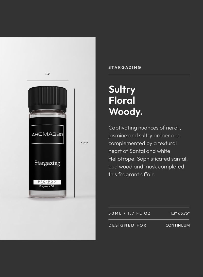 AROMA360 Stargazing Pro-Pod Oil Blend - Hotel Inspired for Luxury Essential Oil Diffusers - Aromatherapy Scent Diffuser Oil - White Tea, Bergamot, and Jasmine  - Image 3