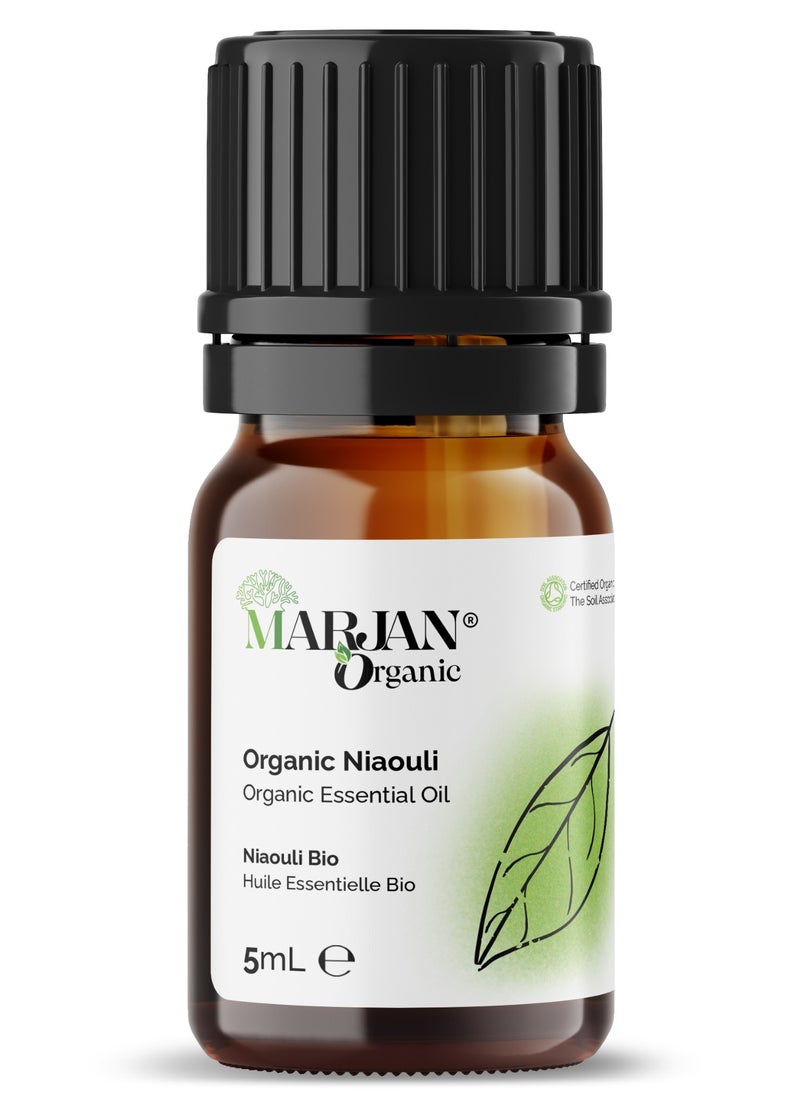 MARJAN ORGANIC - Niaouli Essential Oil 5ml - Certified Organic by The Soil Association - Image 1