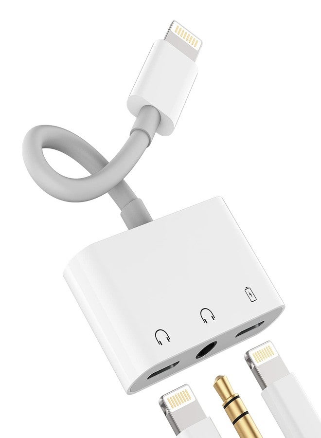 Zoyuzan iPhone Headphone Adapter, Compatible with Lightning and 3.5mm Audio Jacks, Supports High Fidelity Audio, Wide Compatibility with All iOS Devices - Image 1