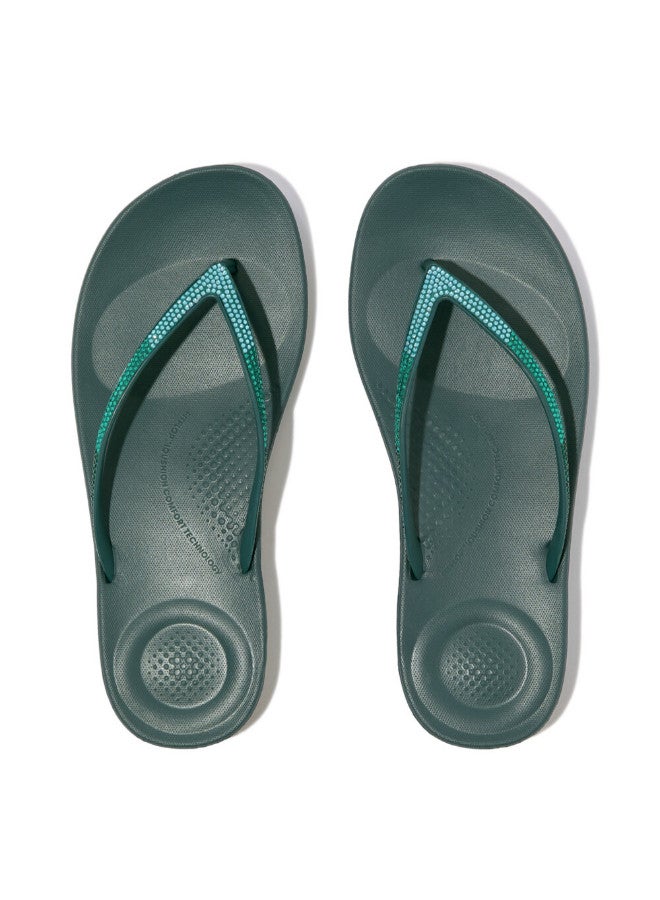 FitFlop 049-832 Fitflop Ladies Sandals Iqushion Ombre Sparkle Flip Flop DG5-B71 - Image 2