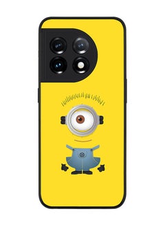 Rugged Black edge case for OnePlus 11R 5G / OnePlus Ace 2 Slim fit Soft Case Flexible Rubber Edges Anti Drop TPU Gel Thin Cover - Minion 4