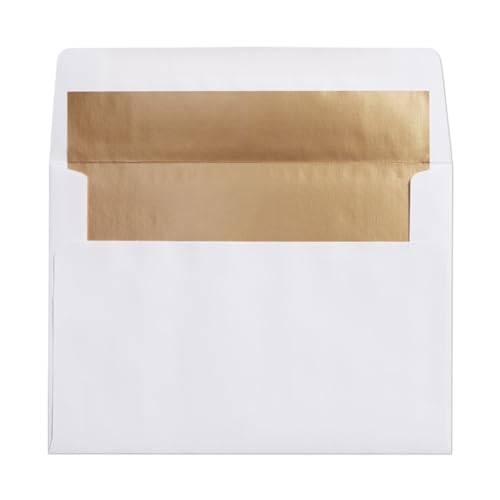 Posty Cards 25 Employee Birthday Cards - "Celebrate You" design with Gold Foil Embossing - 26 Gold Foil Lined Envelopes - FSC Mix - Image 3