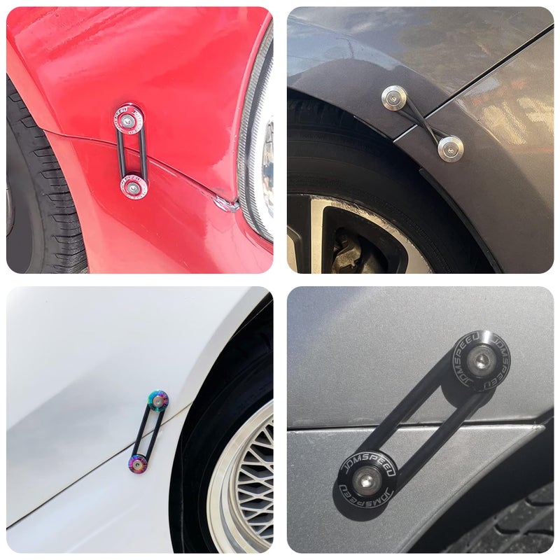 JDMSPEED مجموعة تثبيت سريعة الإطلاق من JDMSPEED الحمراء العالمية من الألمنيوم المصنوع بتقنية CNC - Image 5