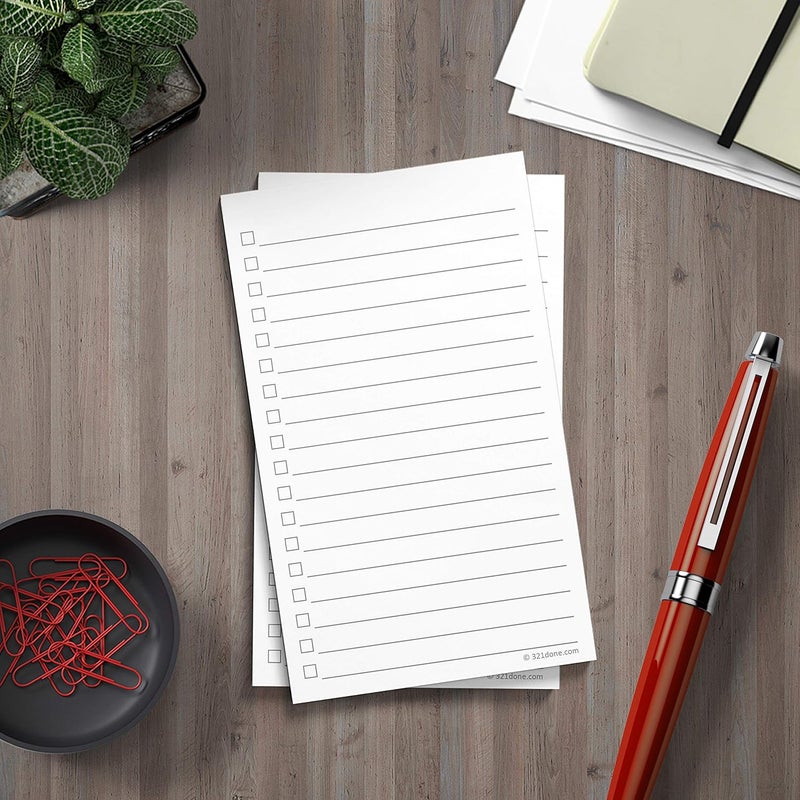 321Done Checklist Cards (Set of 50) 3" x 5" - Double Sided Index Cards - Notecards with to Do Checkboxes - Thick Card Stock - Made in The USA - Image 3