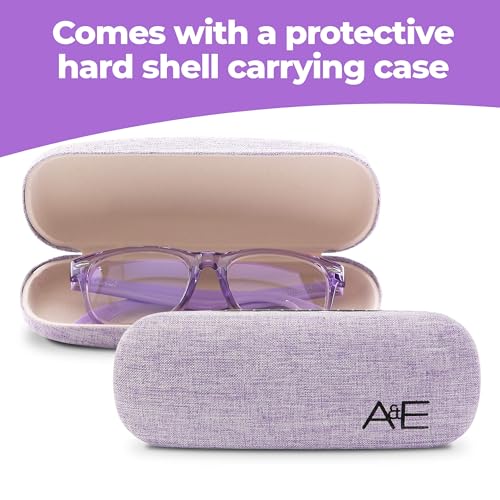 GALVANOX Kids Fake Glasses - Non Prescription Clear Lens Eyeglasses, TR90 Frame with Shatterproof Lenses (Suitable for Children Ages-3-12) Purple - Image 5