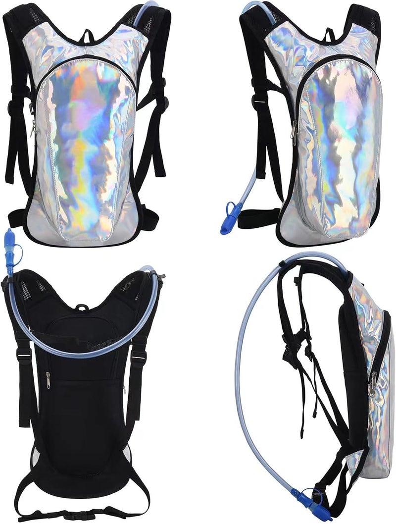 Roptat Hydration Backpack Pack with 2L Hydration Bladder - Lightweight Water Backpack Water Pouch for Women Men Running Riding Biking Music Festival - Image 2