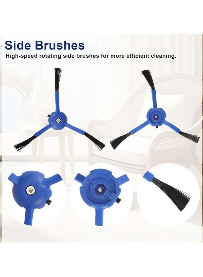 حياة كومفورت مجموعة ملحقات مكنسة روبوت 13 قطعة، طقم قطع غيار بديلة متوافق مع eufy RoboVac X8 / X8 Hybrid، ملحقات مكنسة روبوت تشمل فرشاة رئيسية، فرش جانبية، فلاتر، ووسادات ممسحة - Image 4