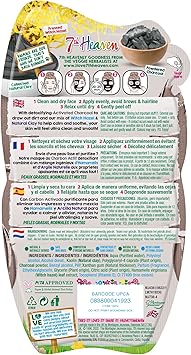 7th Heaven Charcoal Black Clay Peel Off 10ml - Image 2