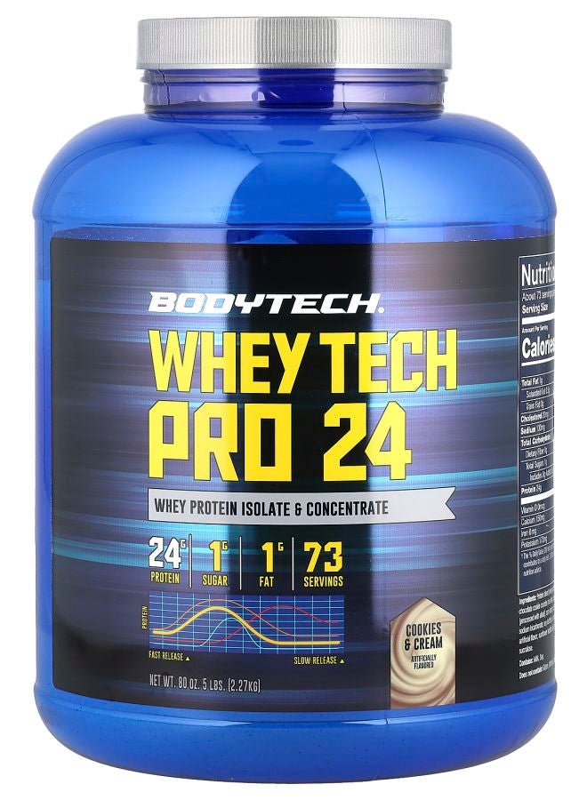 Whey Tech Pro 24 Cookies & Cream 5 lbs (2.27 kg)