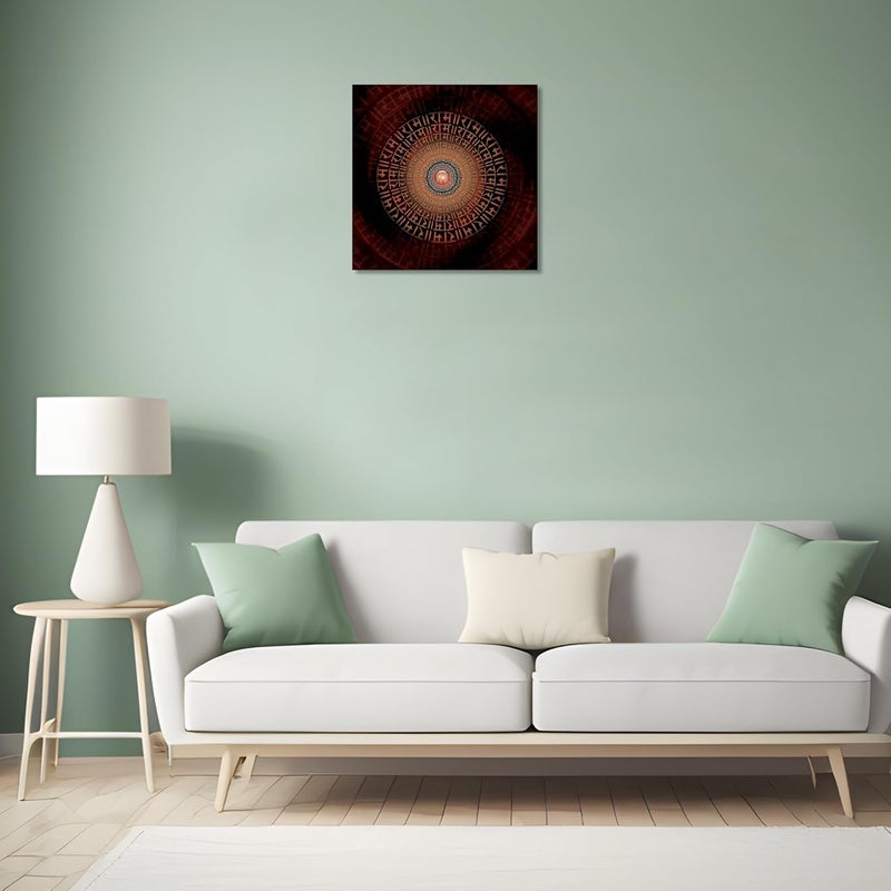 Anaadi Ram Naam Vibes Photo Poster Without Frame for Home Office Decoration 7x7 Inch Pack Of 4 - Image 2