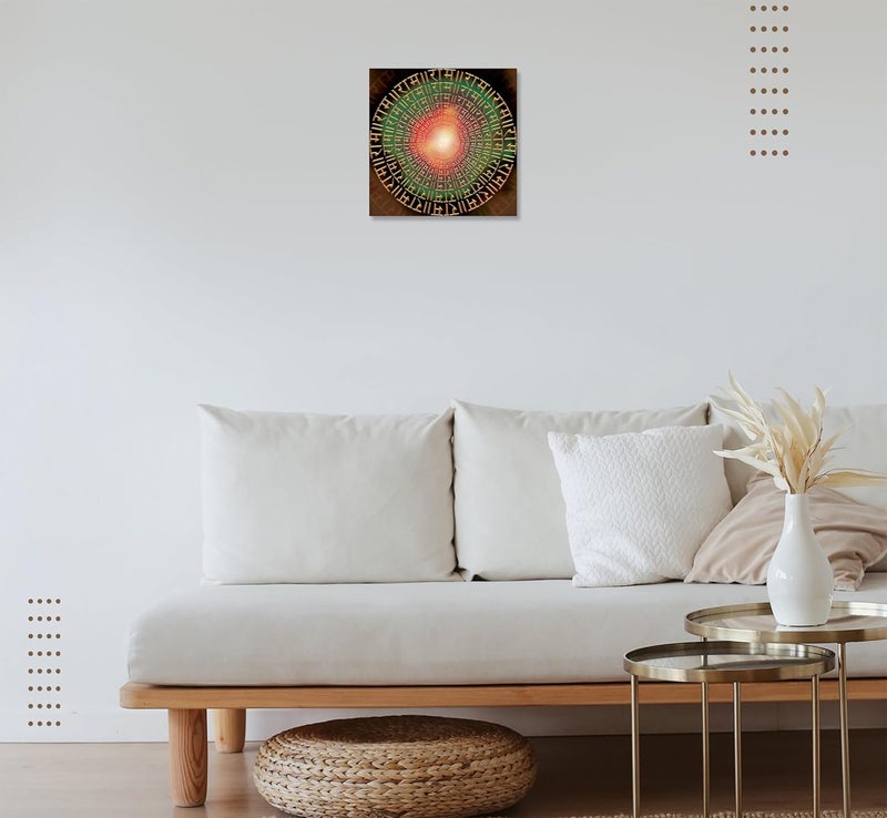 Anaadi Ram Naam Vibes Photo Poster Without Frame for Home Office Decoration 7x7 Inch Pack Of 4 - Image 3