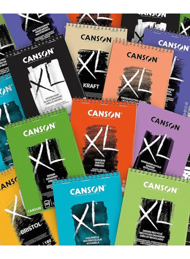 CANSON 30 Sheets A4 Size Spiral Watercolor Pad 300gsm White Sheets Ideal for Professional Artists - Image 5