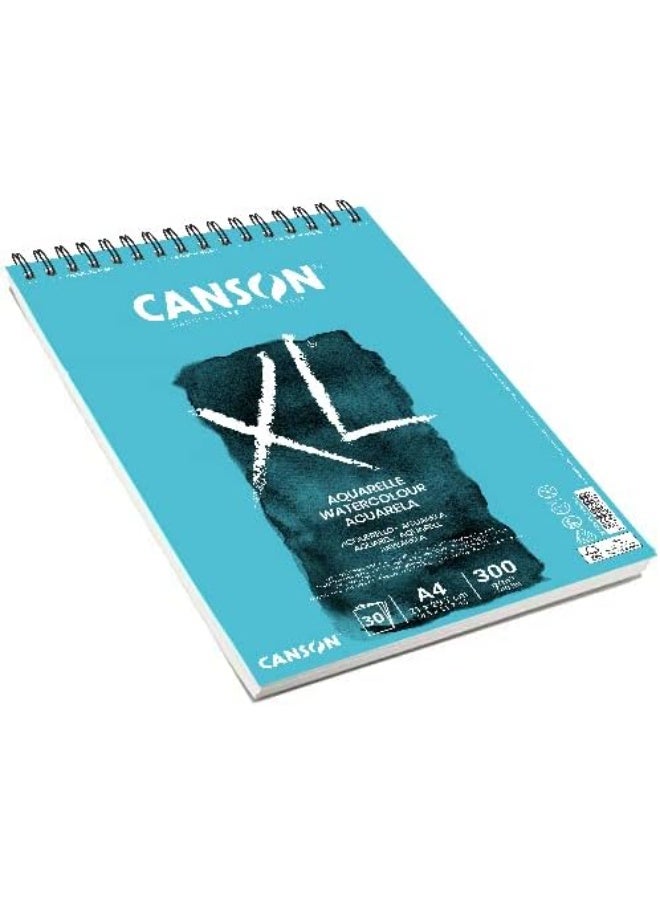 CANSON 30 Sheets A4 Size Spiral Watercolor Pad 300gsm White Sheets Ideal for Professional Artists - Image 3