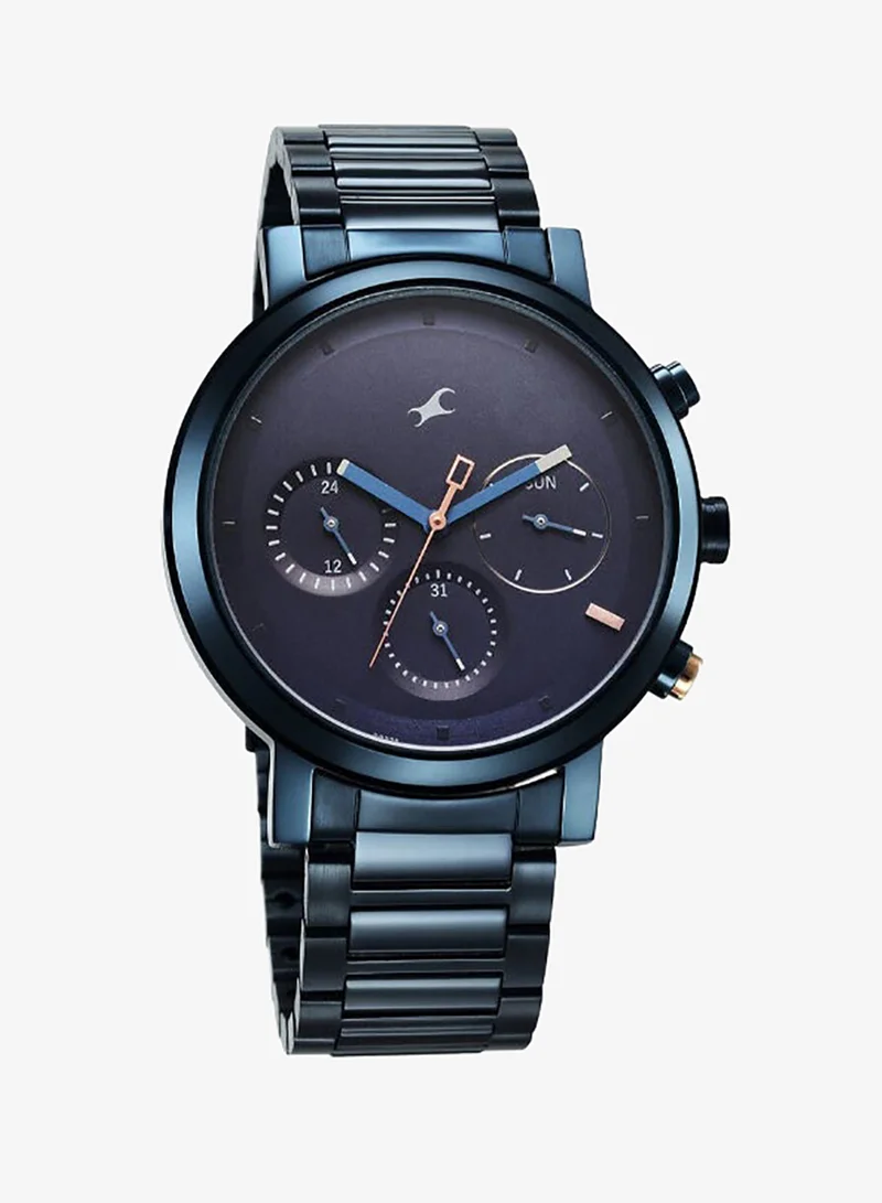 fastrack Men's Stainless Steel Analog Watch 3287KM08 - 43 mm