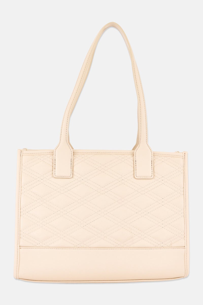 Cavalli Class Women Brand Logo Tote Bag, Beige - Image 3