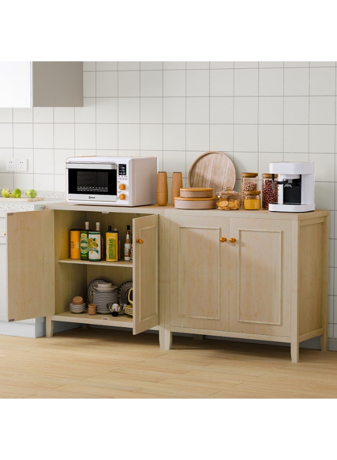 Chogori Modern Floor Storage Cabinet with 2 Doors and Adjustable Shelf - Freestanding Buffet Cabinet for Kitchen, Bathroom, Living Room, Entryway, Office & Restaurant Organizer - Image 2