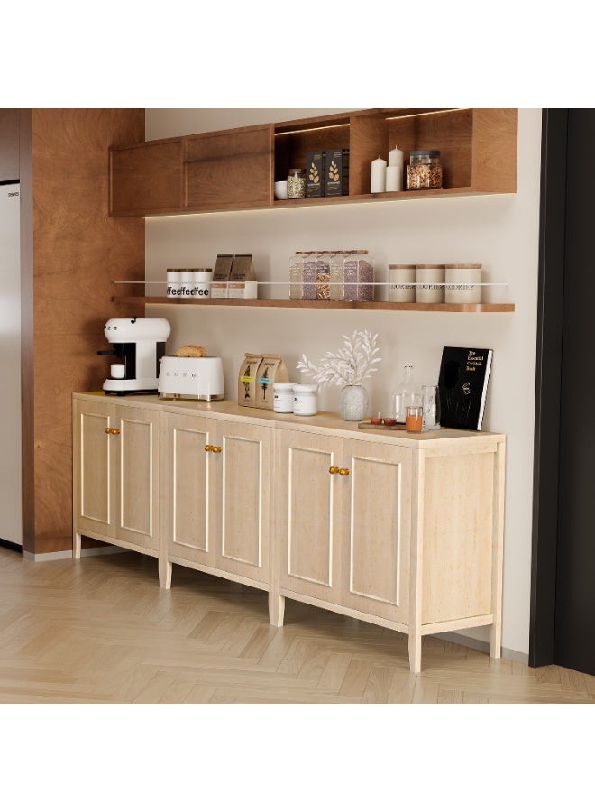 Chogori Modern Floor Storage Cabinet with 2 Doors and Adjustable Shelf - Freestanding Buffet Cabinet for Kitchen, Bathroom, Living Room, Entryway, Office & Restaurant Organizer - Image 3