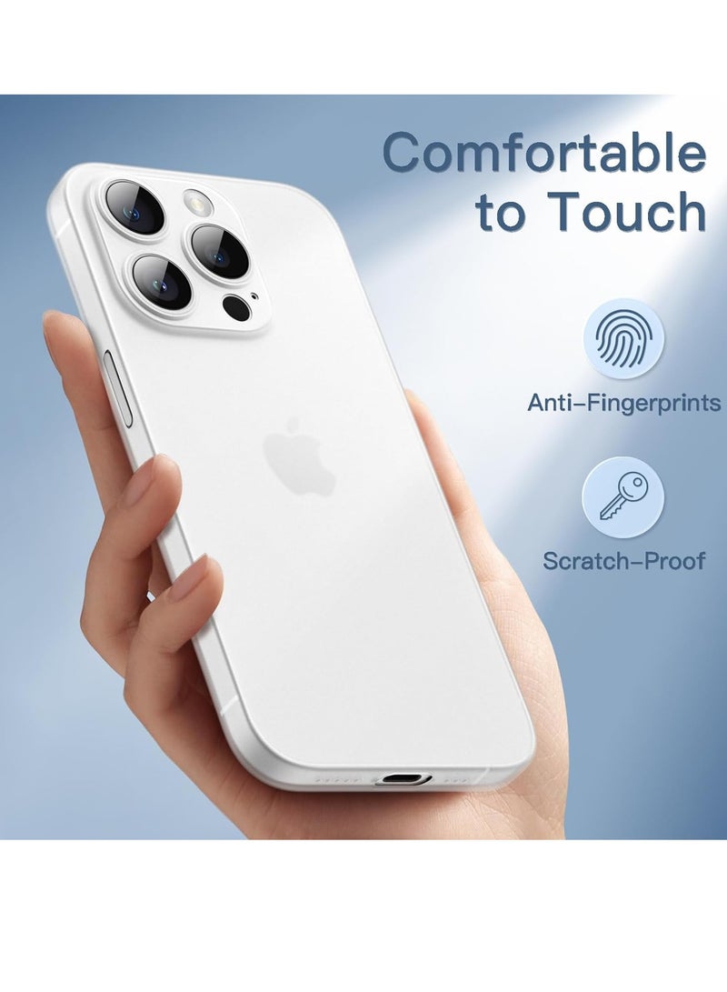 JAJEEK Ultra Slim (0.35mm Thin) Case for iPhone 14 Pro 6.1-Inch, Camera Lens Cover Full Protection, Lightweight Matte Finish PP Hard Minimalist Case, Supports Wireless Charging (Frosted Clear) - Image 5
