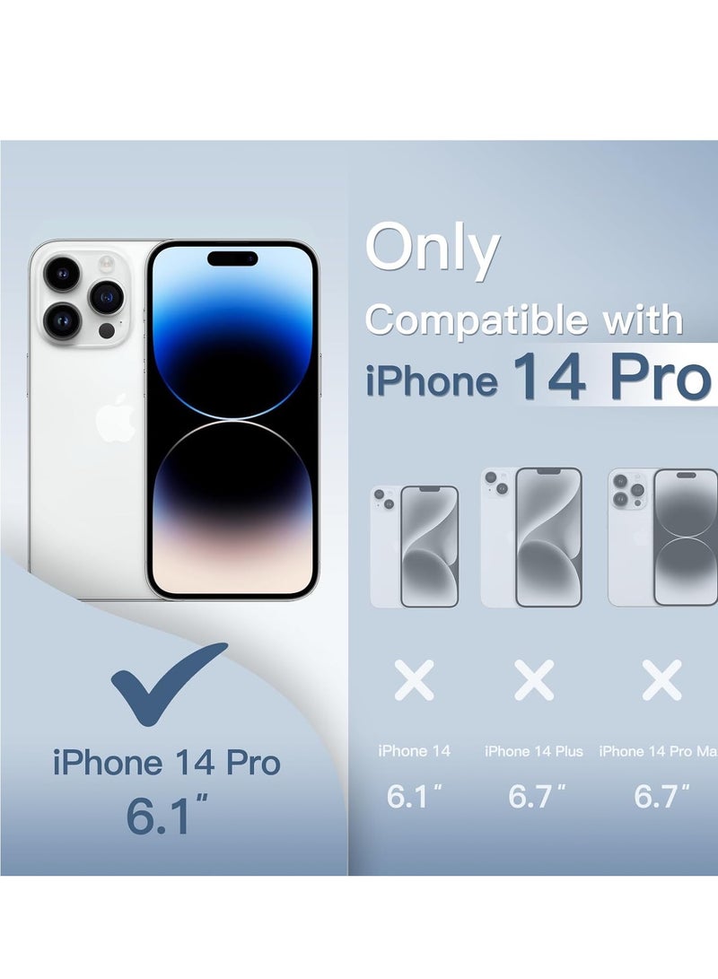 JAJEEK Ultra Slim (0.35mm Thin) Case for iPhone 14 Pro 6.1-Inch, Camera Lens Cover Full Protection, Lightweight Matte Finish PP Hard Minimalist Case, Supports Wireless Charging (Frosted Clear) - Image 2