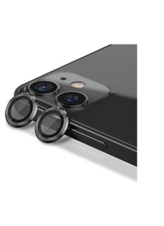 Generic amera Lens Protector Compatible for Apple Iphone 11/Iphone 12/Iphone 12 Mini, [Anti-Scratch] Premium Tempered Glass Film Aluminum Alloy Lens Ring Cover-Black  - Image 4