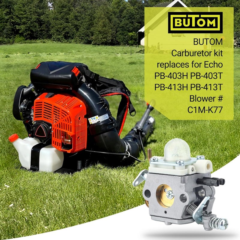 Butom C1M-K77 Carburetor for Echo PB-403T PB403T PH-413 PB-413H PB413H PB403H PB413T PB413H Backpack Blower Replace Zama C1M-K77 C1M-K76 - Image 2