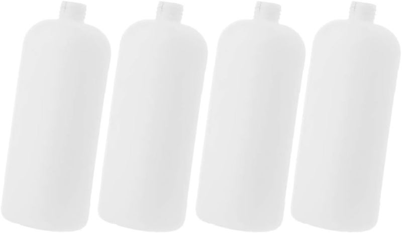 كلاراكو 4 عبوات فارغة من خراطيم رغوة غسيل الضغط سعة 1 لتر، لون أبيض، ضغط من 2000 إلى 5000 رطل لكل بوصة مربعة - Image 1