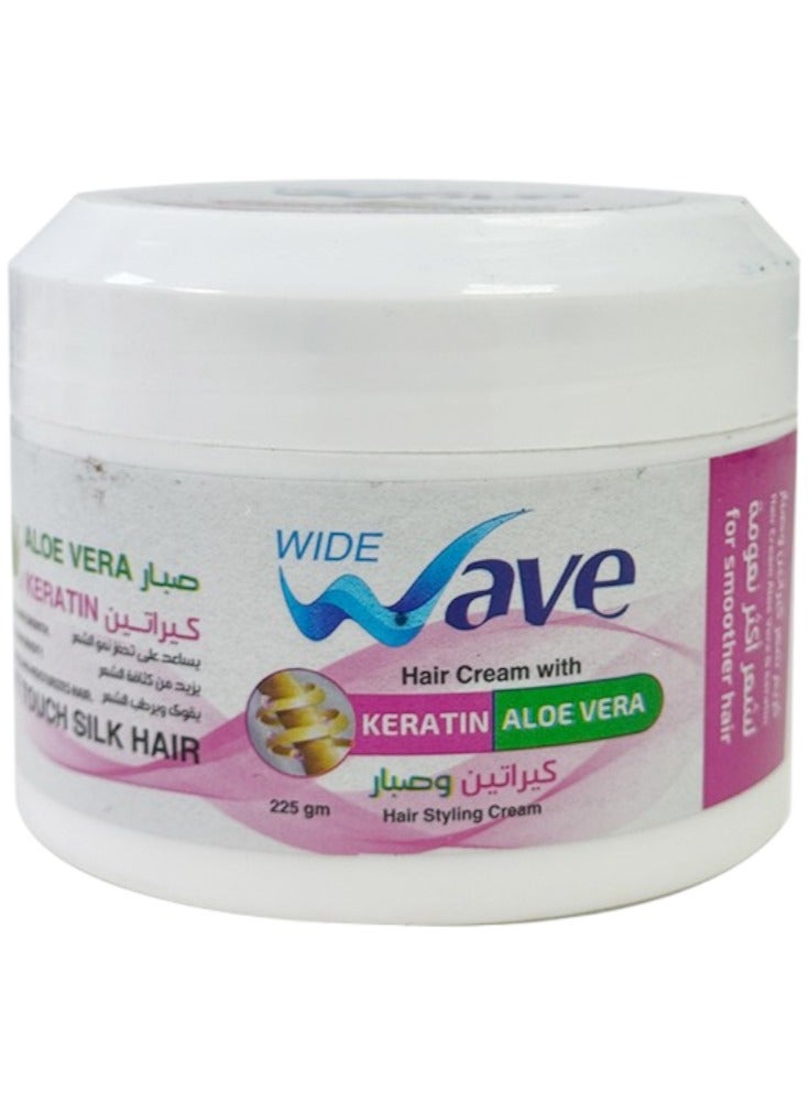 Wide Wave Hair Cream With Keratin and Aloevera 225 G