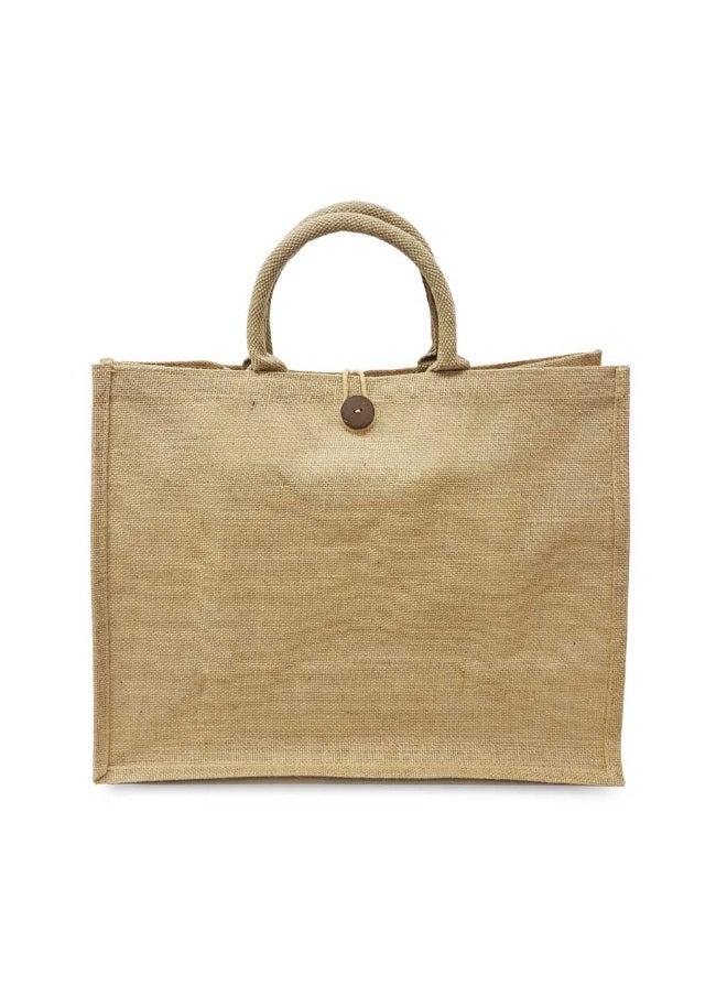 BYFT - Jute Shopping Bag (40x33x19 cm) Set of 1 - Image 1