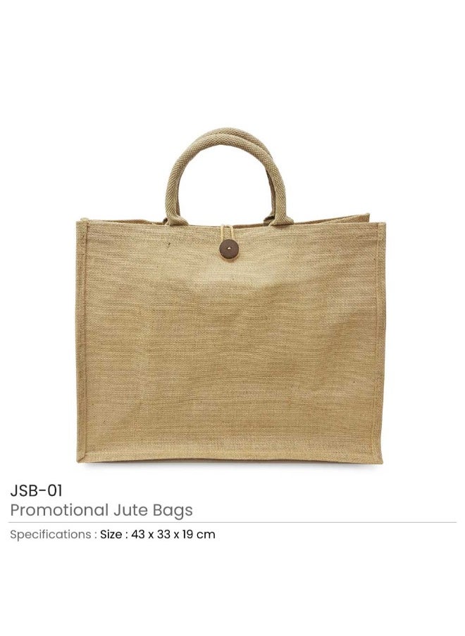 BYFT - Jute Shopping Bag (40x33x19 cm) Set of 1 - Image 1