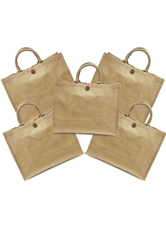 BYFT - Jute Shopping Bag (40x33x19 cm) Set of 1 - Image 1
