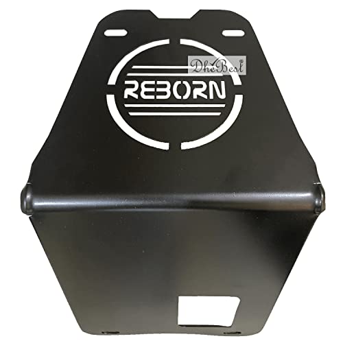 Dhe Best Bike Engineplate Engine Sump Guard/Sumpguard Engine Protection Plate Black Compatible with RE Reborn 350 - Image 1