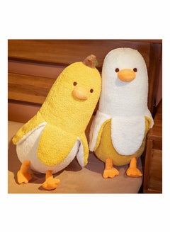 SYOSI Banana Duck Plush Toy Cute Plushie Hugging Plush Pillow Duck Stuffed Animal for Girls and Boys White 19.7"  - Image 5