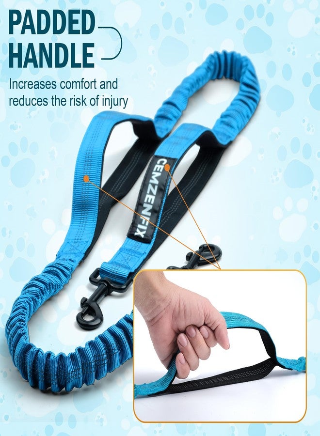 CEMZENFIX Hands Free Dog Leash with Waist Belt – No-Pull Bungee, Dual Padded Handles & Zipper Pouch for Running, Walking & Training – Adjustable Waist Leash for Large & Medium Dogs - Image 3