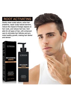 LUNOON Root Activator Shampoo,Anti-Thinning Shampoo, Hair Regrowth, Hair Thickening, Deep Moisturizing, Natural Formula Shampoo for Dry Damaged Weak and Thin Hair Care 100ml  - Image 5